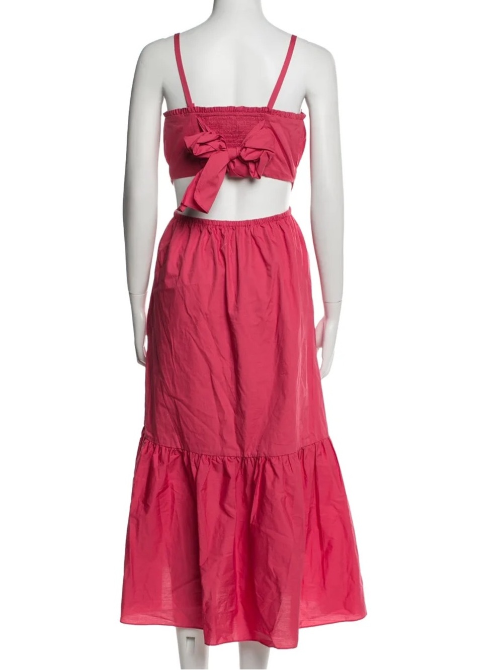 INTERMIX $328 • 17” PTP • Cynthia Cotton Smocked Midi Dress NEW/ TAGS - Picture 5 of 6